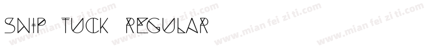 Snip Tuck Regular字体转换
